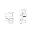 Masina de spalat vase , tavi gn1/1 si 40x40 cu cacpota Elitech EL70E