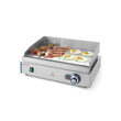 Gratar electric, suprafata neteda, 2400W, termostat 0-300 gr C, inox, 550x380x(H)240 mm, Hendi Blue Line