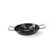 Tigaie paella cu 2 manere, otel emailat, 10 cm diametru x 2 cm inaltime , Hendi, potrivita si pentru servire