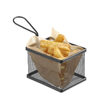 Cos servire tip mini-fry, pentru servire snacks , cartofi prajiti, inox, 255x135x(h)45 mm, Hendi