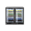 Vitrina frigorifica pentru bar, 198L, 2 usi batante, iluminat LED, 900x500x(H)900mm