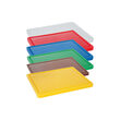 Tocator verde, 26.5x32.5x(H)1.2 cm - GN1/2, cu sant de scurgere, polietilena HDPE 500, respecta normele de igiena HACCP, Hendi