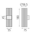 Lampa perete Modrian 2L - ACB Iluminacion