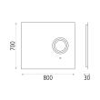 Oglinda cu LED Olter, 64W, senzor touch - ACB Iluminacion