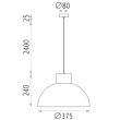 Pendul Krabi 39 cm, 1xE27 - ACB Iluminacion