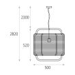 Pendul Corda, 50 cm - ACB Iluminacion