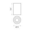 Spot fix aplicat Dseta, 1xGU10, rotund, IP20 - ACB Iluminacion