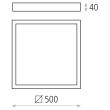 Plafoniera LED Sky Box 50 cm - ACB Iluminacion