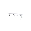 Banca de catering, cu pliere tip valiza, Hendi, Alb, structura metalica, blat polipropilena, interior/exterior, capacitate maxima de incarcare 200 kg, 1830x300x(H)430mm