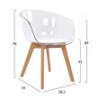 Scaun din acril transparent Porthos