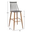 Scaun de bar din polipropilena Renata