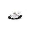 Tava servire ovala, Hendi, poliester armat cu fibra de sticla, neagra, 21x29 cm