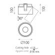 Spot mobil LED incastrat Apex, 13W - ACB Iluminacion