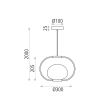 Pendul Marina, G9, 30 cm - ACB Iluminacion