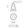 Spot fix incastrat Apex, 1xGU10 - ACB Iluminacion