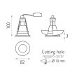 Spot fix incastrat Winka, 1xGU10, rotund, IP20 - ACB Iluminacion