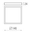 Plafoniera LED Roku 14 cm - ACB Iluminacion