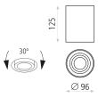 Spot fix aplicat Sima, 1xGU10, rotund, IP20 - ACB Iluminacion