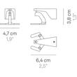 Suspensie de perete pentru lampă modulară Pencil verticală