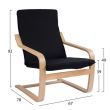 Scaun flexibil din lemn cu maner Relax Plus