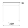 Plafoniera LED Roku 19 cm - ACB Iluminacion
