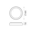 Plafoniera LED Dilga 60 cm, neagra - ACB Iluminacion