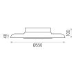 Plafoniera LED Shiitake, 56W - ACB Iluminacion