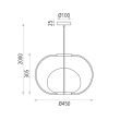 Pendul Marina, 1XE27, 45 cm - ACB Iluminacion