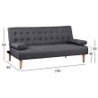 Canapea extensibila cu doua perne Wanda