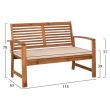 Set canapea din lemn pentru exterior