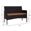 Set de 4 piese din ratan pentu exterior