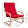 Scaun pliabil din lemn cu maner Relax Plus
