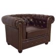 Fotoliu din piele T.Chesterfield
