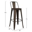 Scaun de bar metalic Rusty