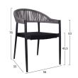 Scaun aluminiu cu manere Gri
