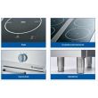 Plită vitroceramică profesională, 4 plite, linia 700