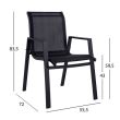 Scaun din aluminiu manere