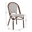 Scaun din aluminiu Bamboo Look