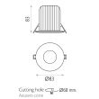Spot fix LED incastrat Bip, 10W, rotund, IP65 - ACB Iluminacion