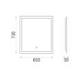 Oglinda cu LED Amanzi, 43W, senzor touch - ACB Iluminacion