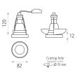 Spot fix incastrat Einar, 1xGU10, rotund, IP20 - ACB Iluminacion