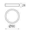 Plafoniera LED Kore 9 cm - ACB Iluminacion