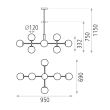 Lustra Doris G9 8x7W - ACB Iluminacion