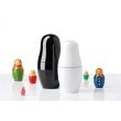 Rasnita din lemn in forma de matrioshka pentru sare si piper  - Bisetti