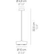 Lampă de masă Swap 32.5 cm 