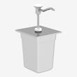 Dispenser sos roșii/ketchup, standard, roșu, din inox 3L KD-002-1/6, Kalando