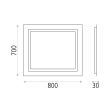 Oglinda cu LED Mul, 43W, senzor touch - ACB Iluminacion
