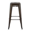 Scaun de bar metalic Melita Rusty