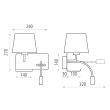 Lampa perete neagra Hold - ACB Iluminacion