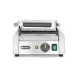 Contact grill, suprafete striate din fonta cu invelis ceramic, 1800 W, corp inox, Hendi, potrvit si pentru uz profesional